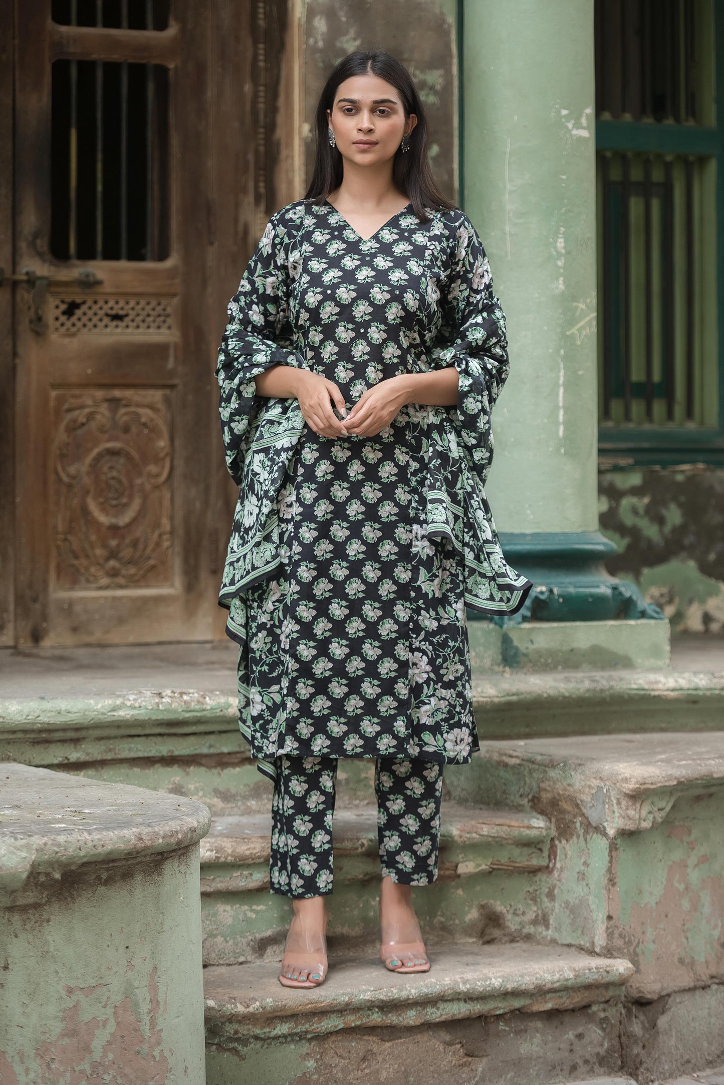 Jaipuri cotton kurta set