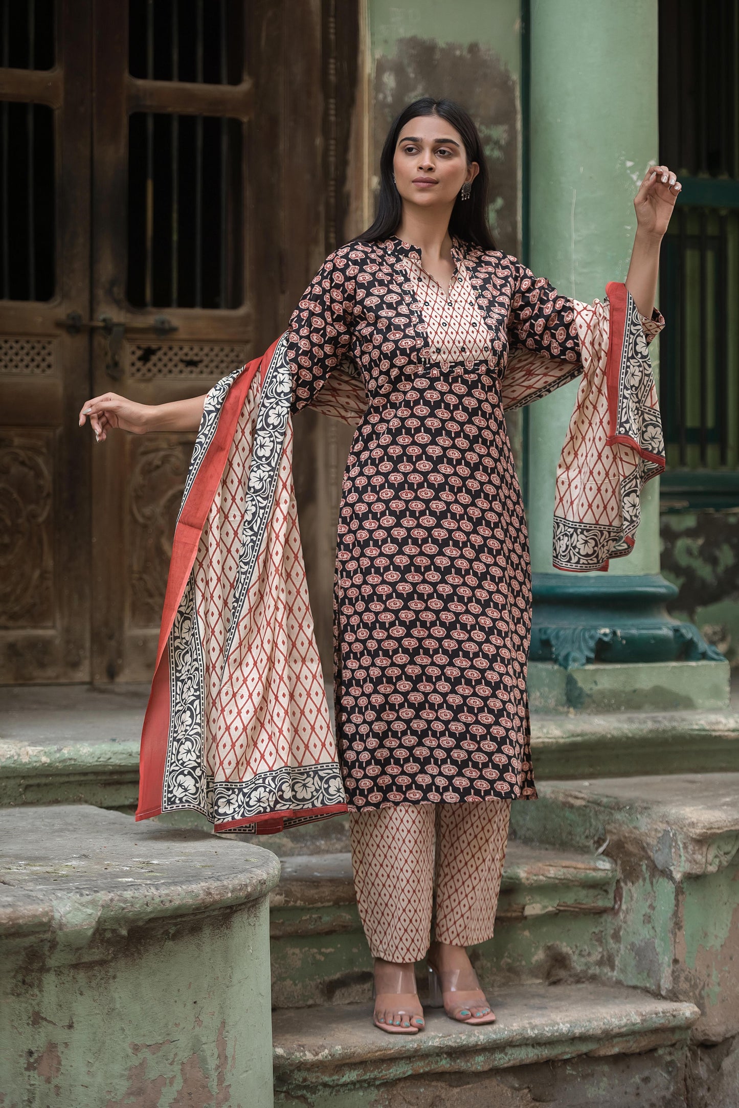 Jaipuri cotton kurta set