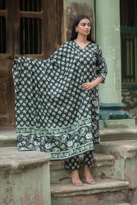 Jaipuri Cotton Kurta Set ISSORI