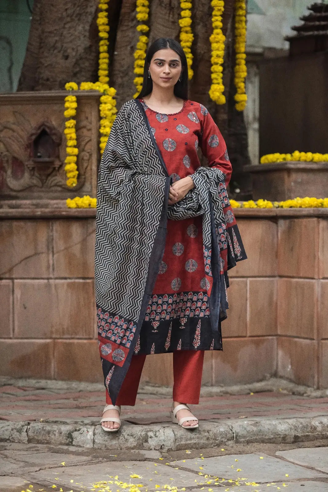 Jaipuri Cotton Kurta Set ISSORI