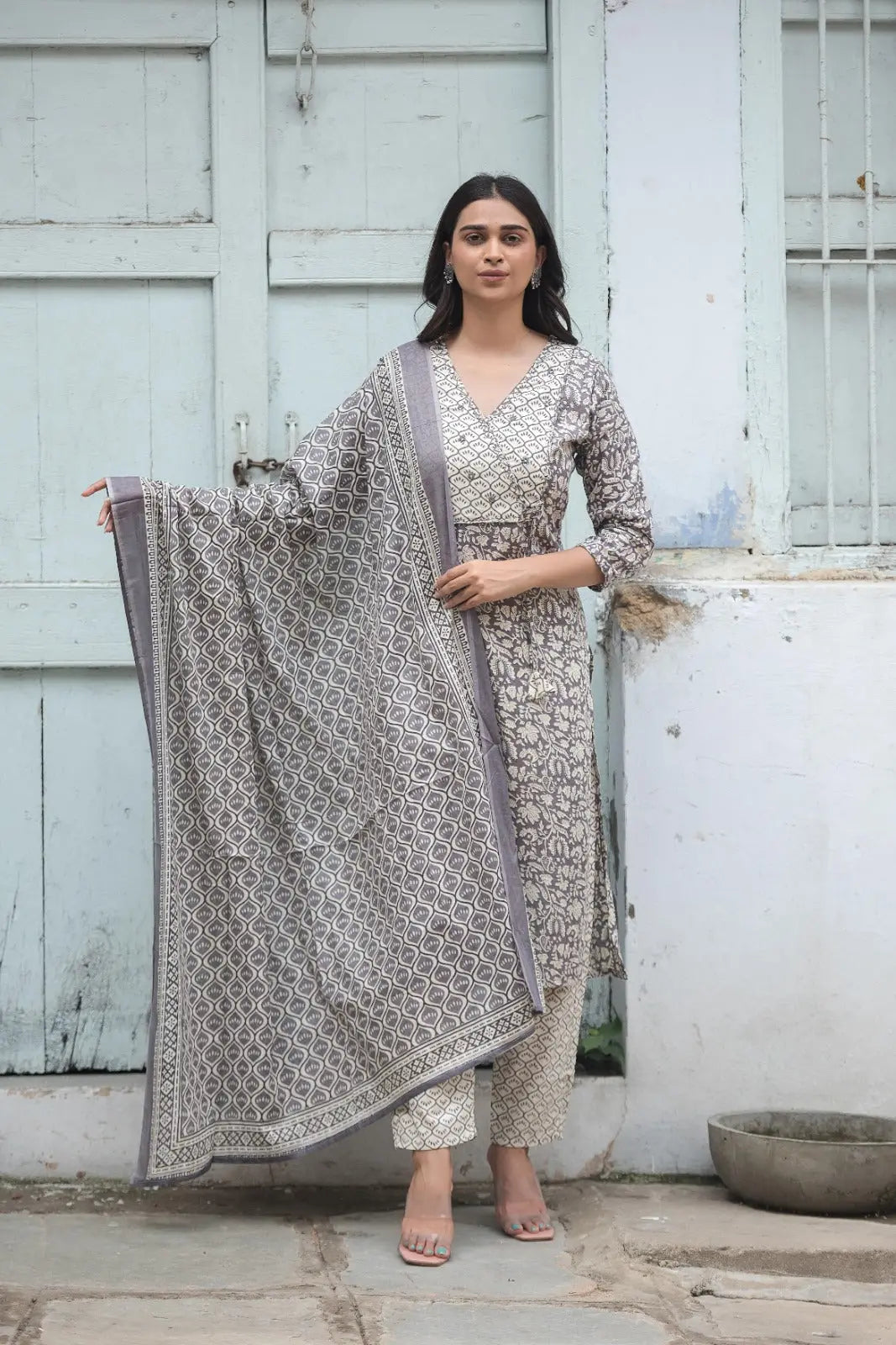 Jaipuri Cotton Kurta Set ISSORI