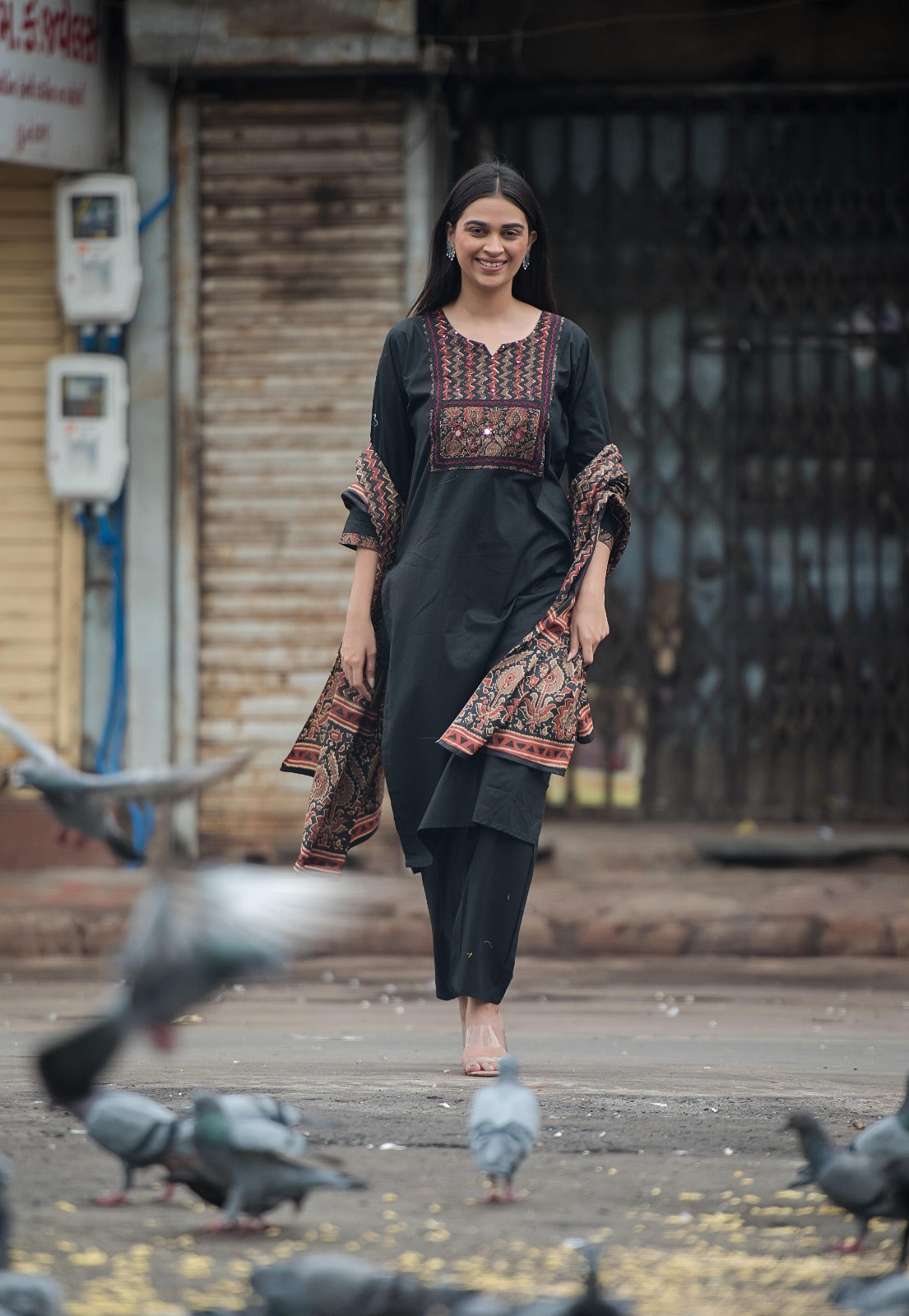 Gamthi kurta set with duppta