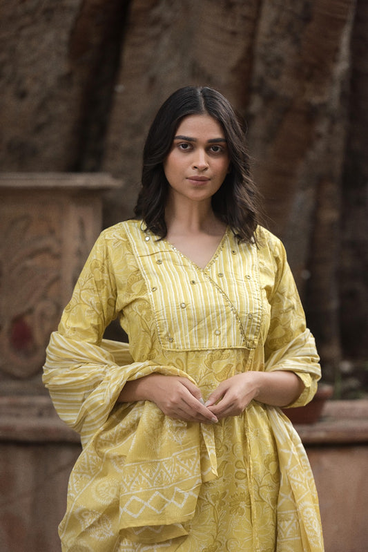 Jaipuri cotton kurta set