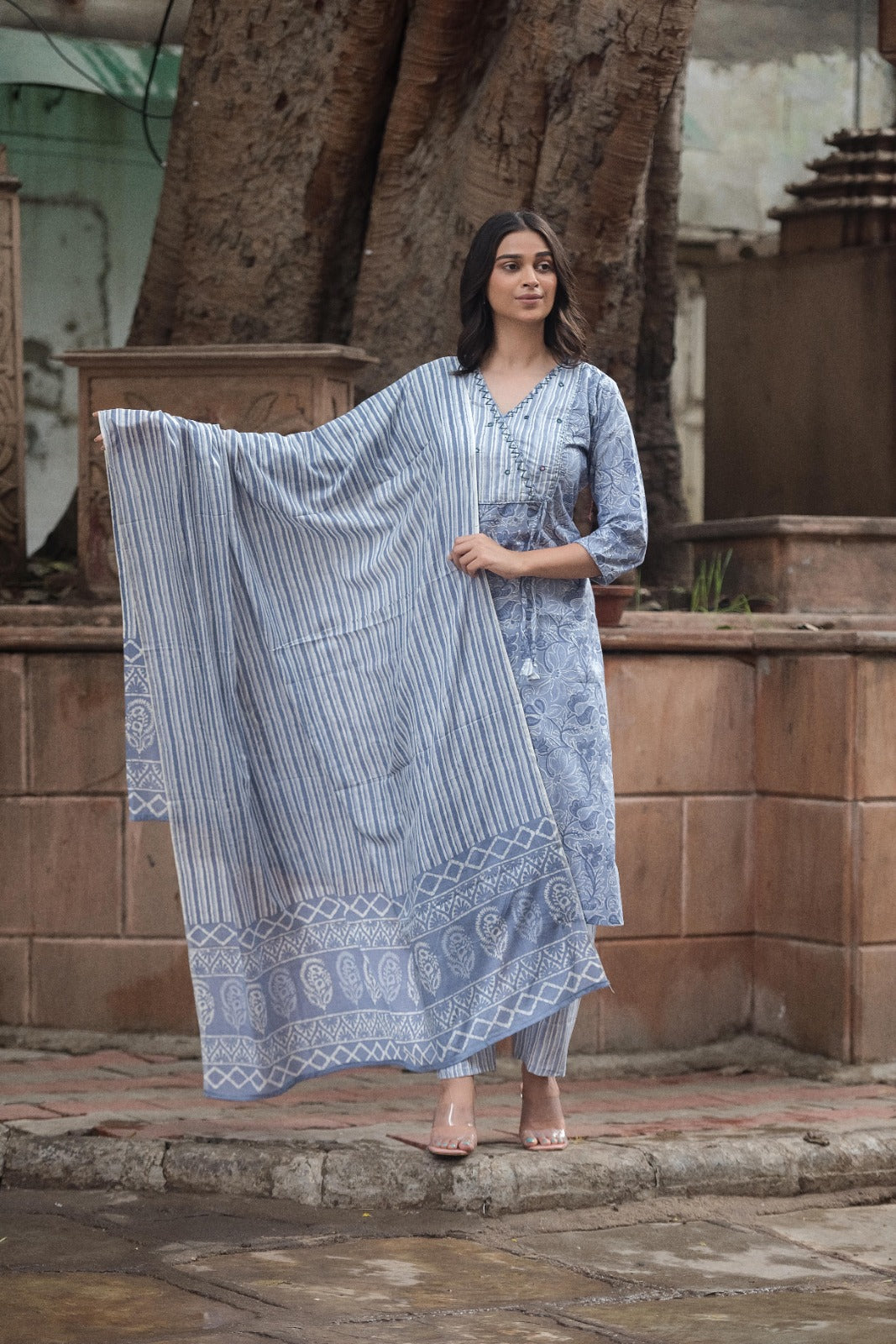 Jaipuri cotton kurta set