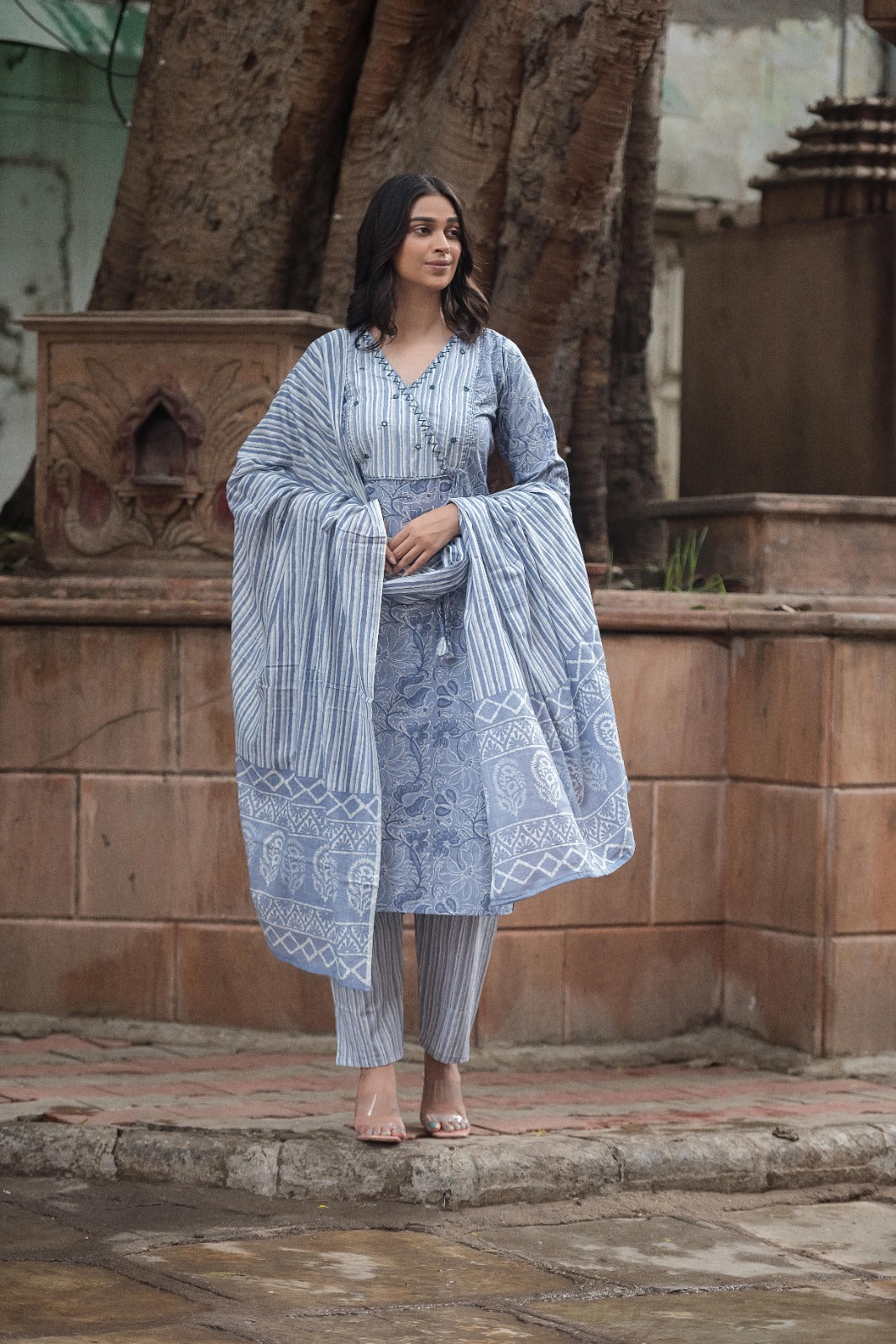 Jaipuri cotton kurta set