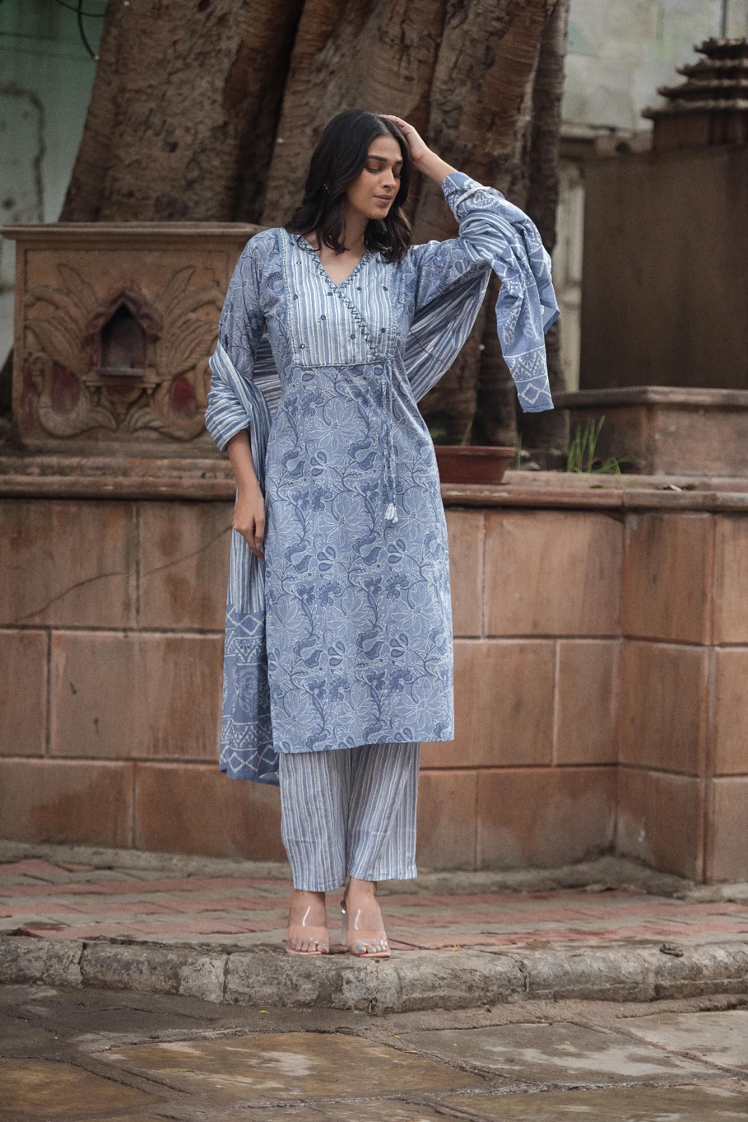 Jaipuri cotton kurta set