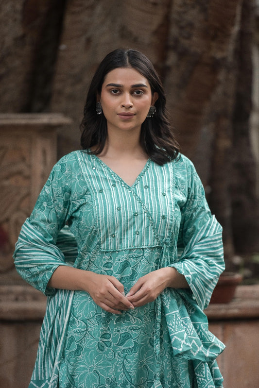 Jaipuri cotton kurta set