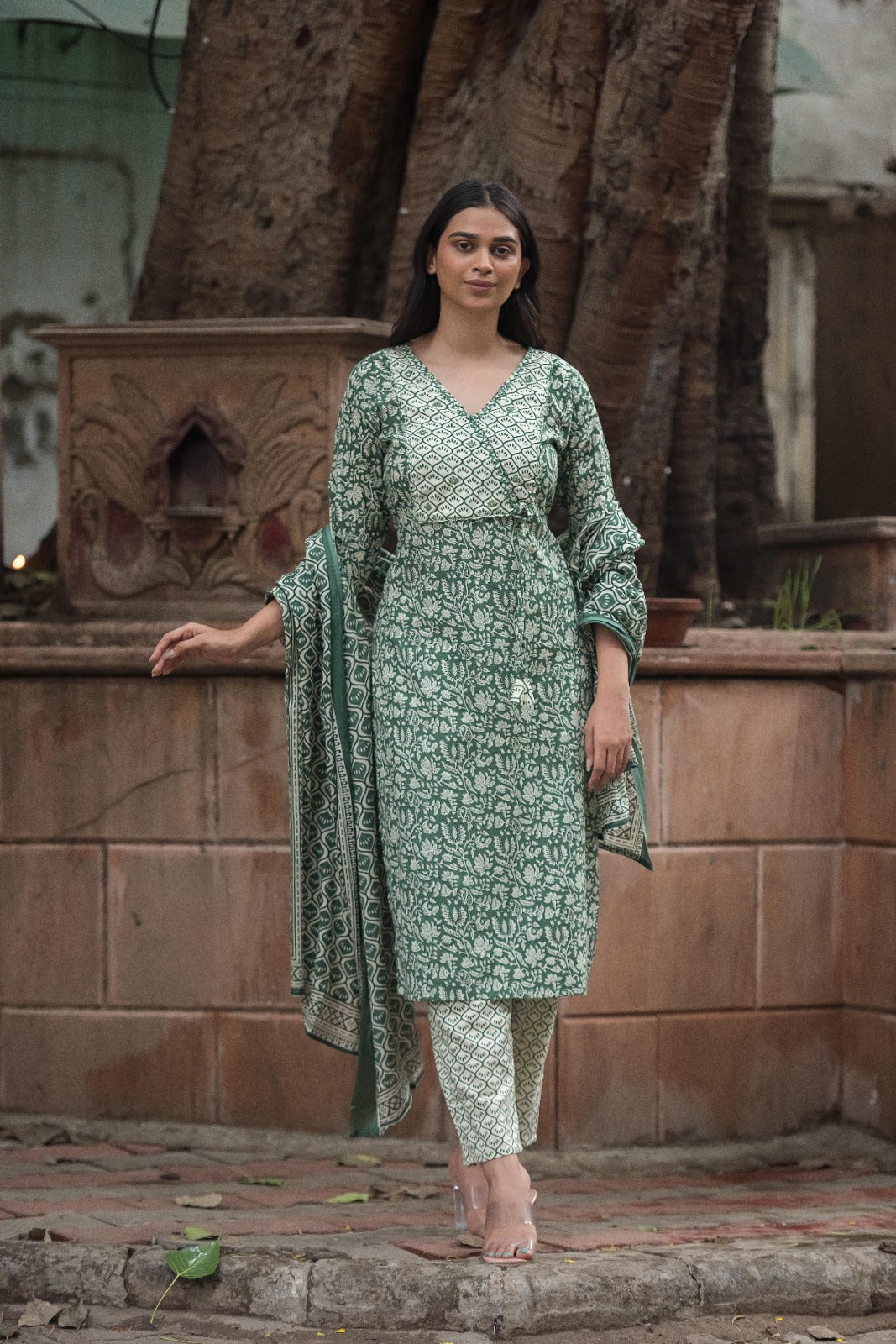 Jaipuri cotton kurta set