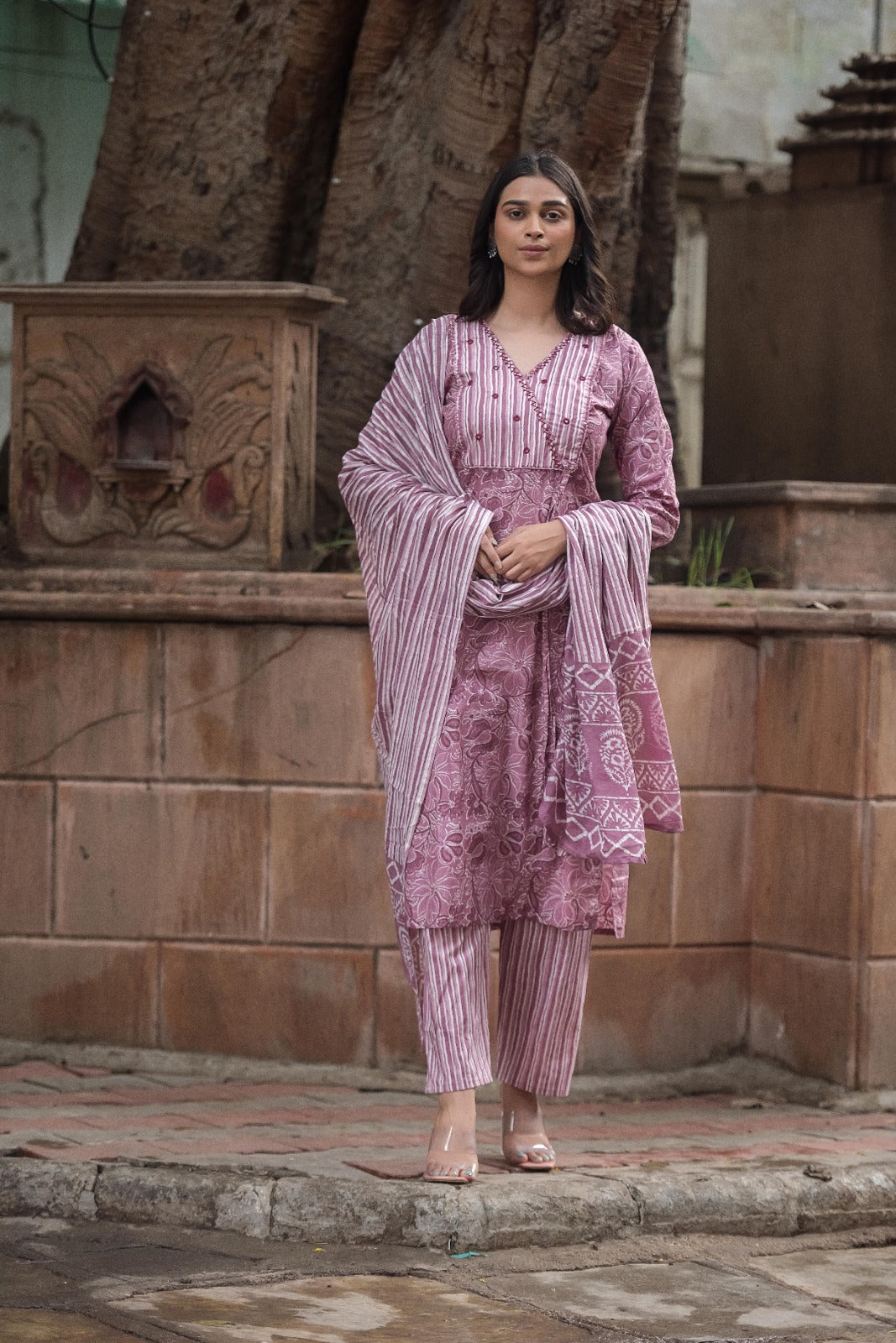 Jaipuri cotton kurta set