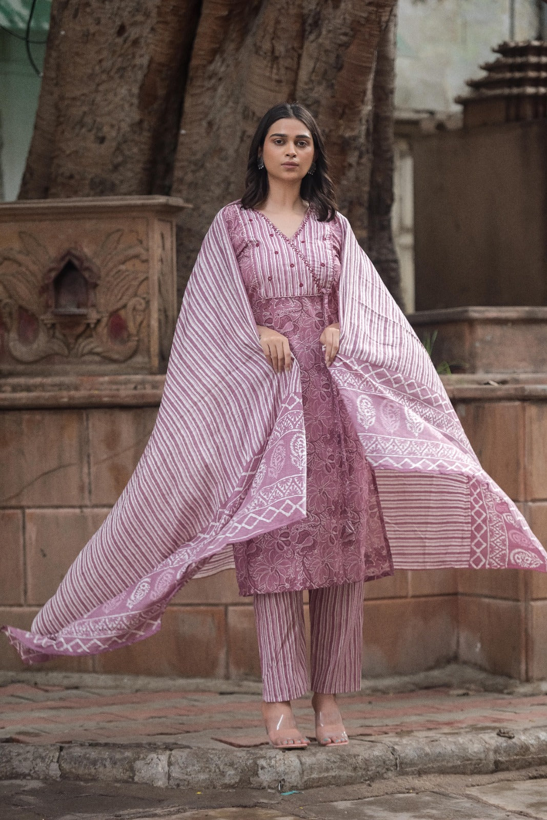 Jaipuri cotton kurta set