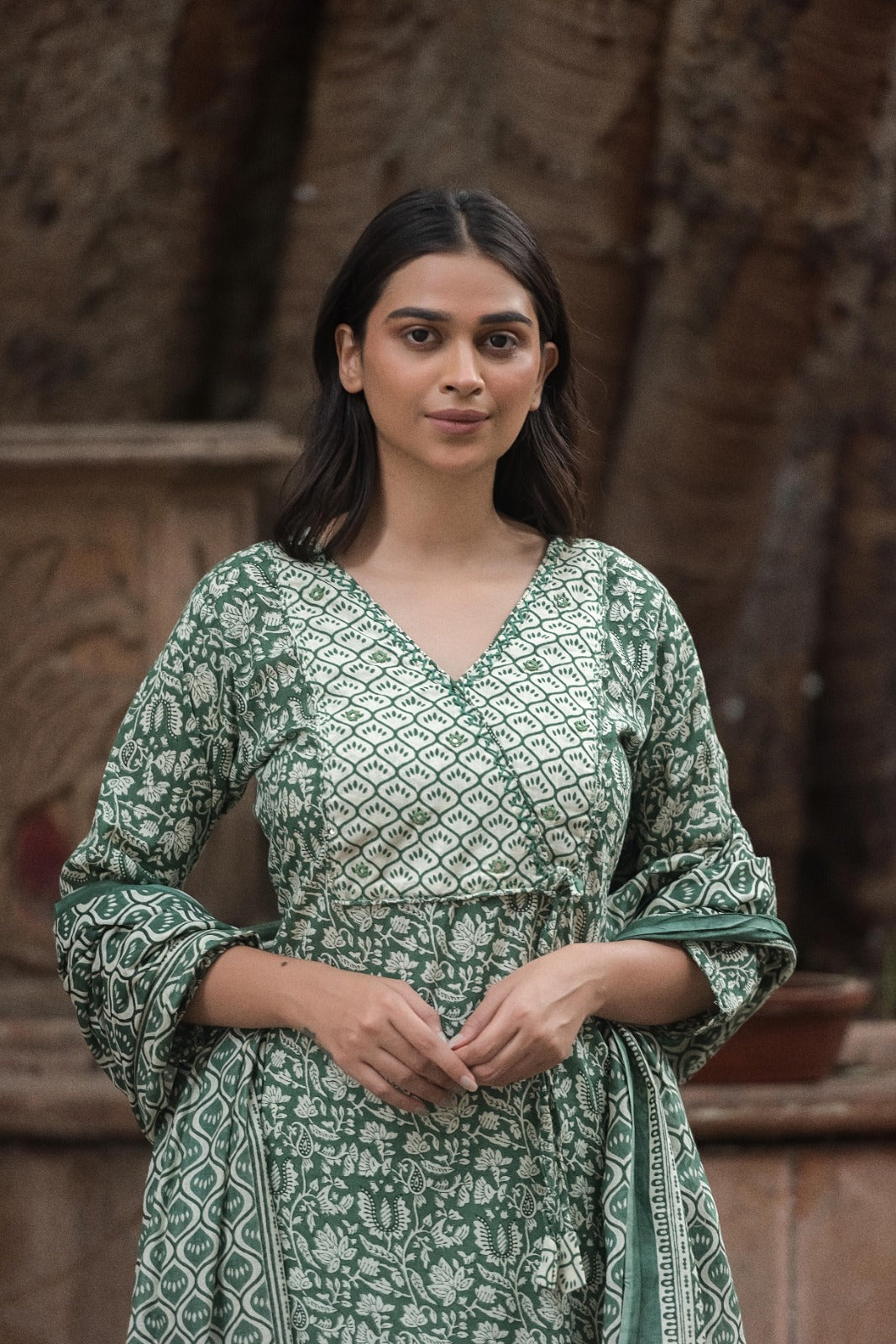 Jaipuri cotton kurta set