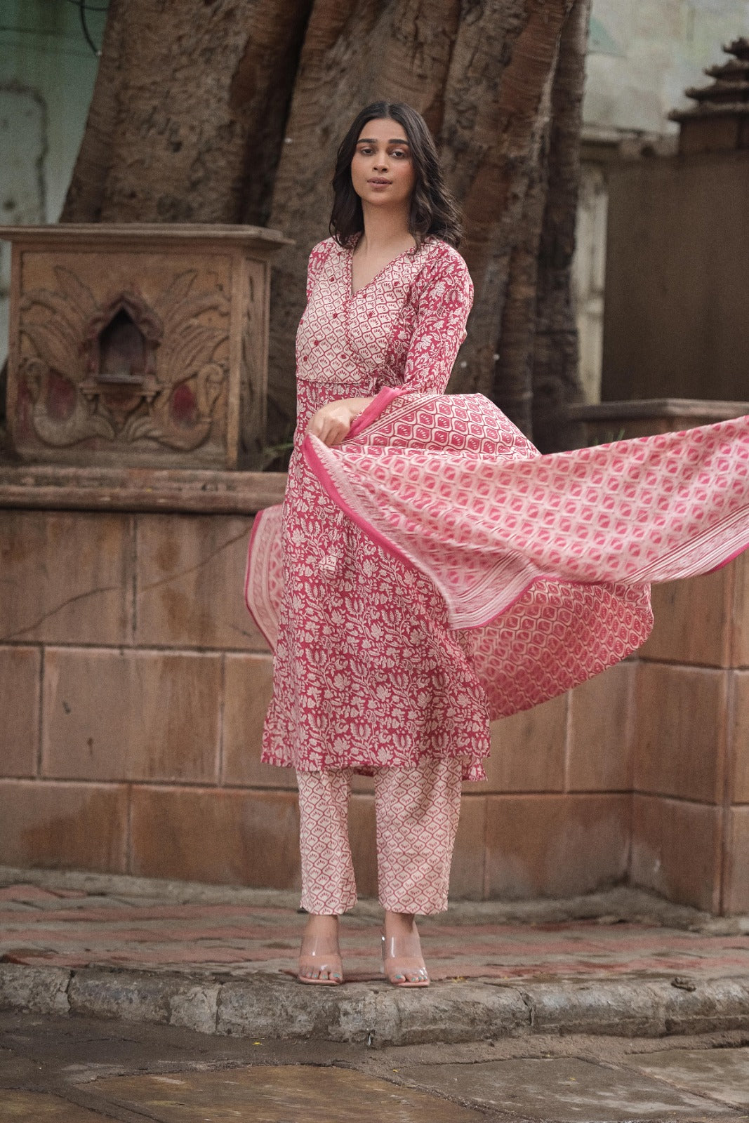 Jaipuri cotton kurta set