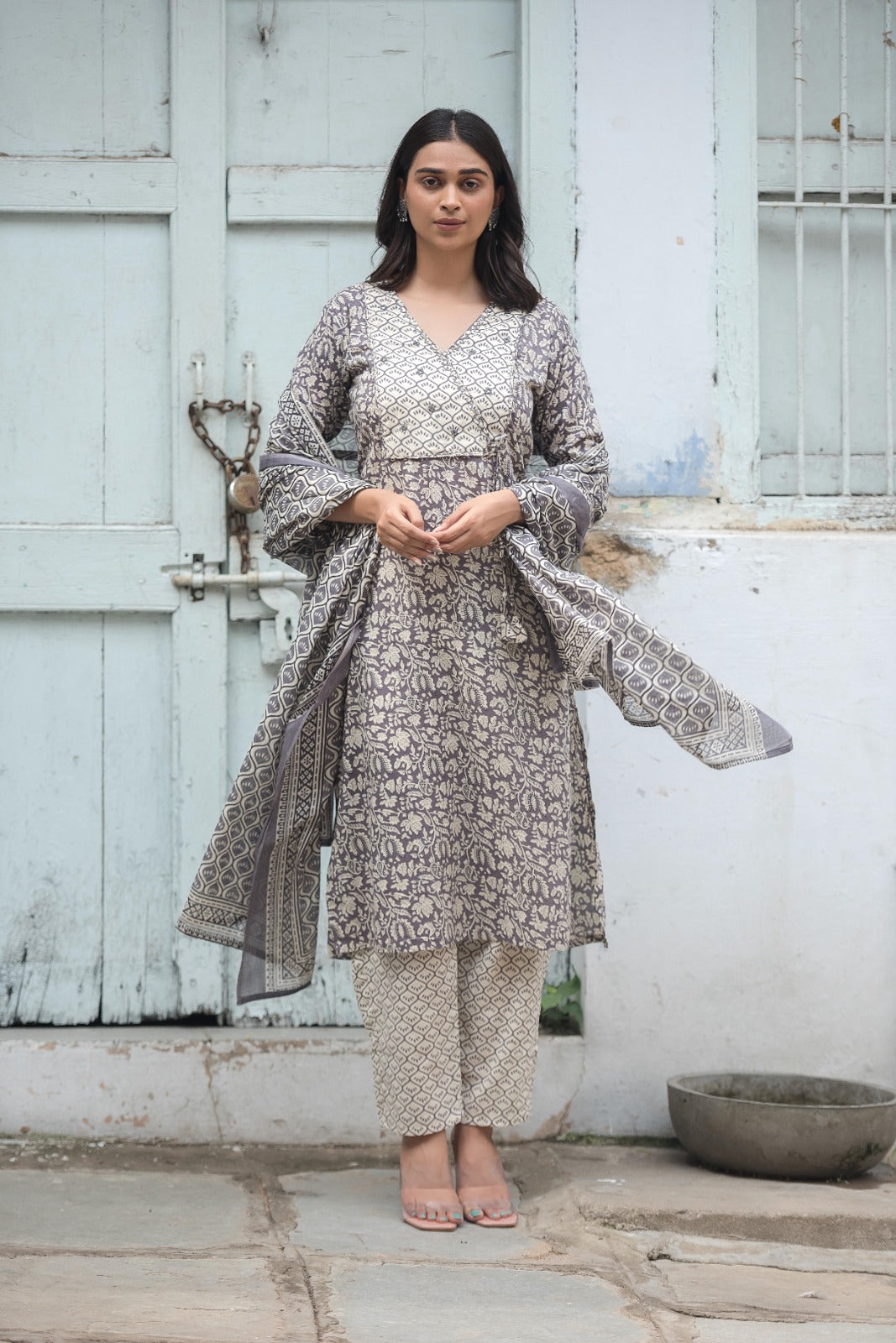 Jaipuri cotton kurta set