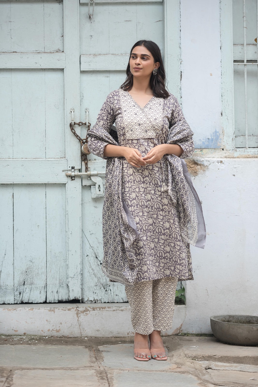 Jaipuri cotton kurta set